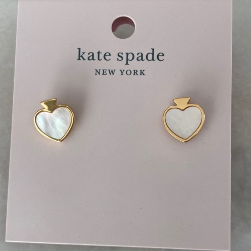 Kate Spade Gold Heart Earrings